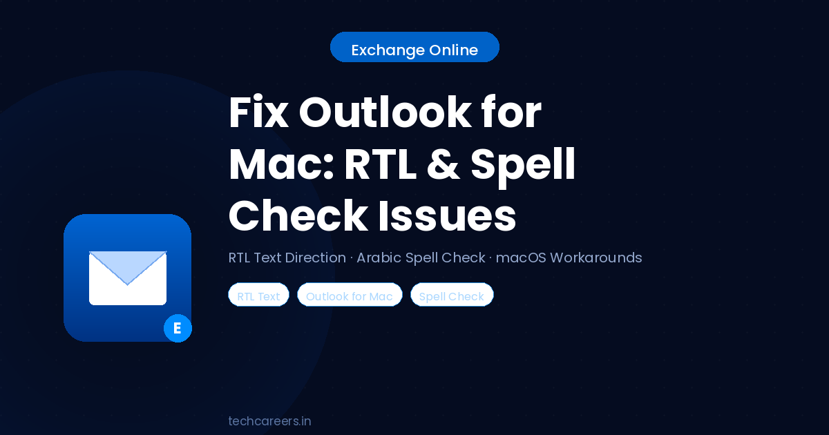 Fix Outlook for Mac Language Issues: RTL Limitation and Spell Check Not Working