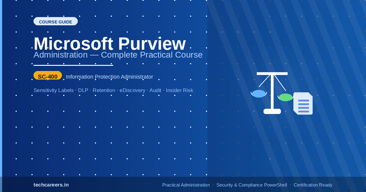 Microsoft Purview Administration: Complete Practical Course — Matching the Purview Portal & SC-400 Certification